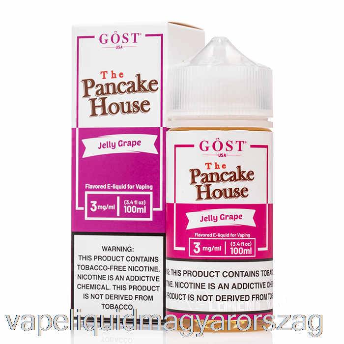 Zselés Szőlő - Palacsintaház - Gost Gőz - 100 Ml 6 Mg Vape Folyadék